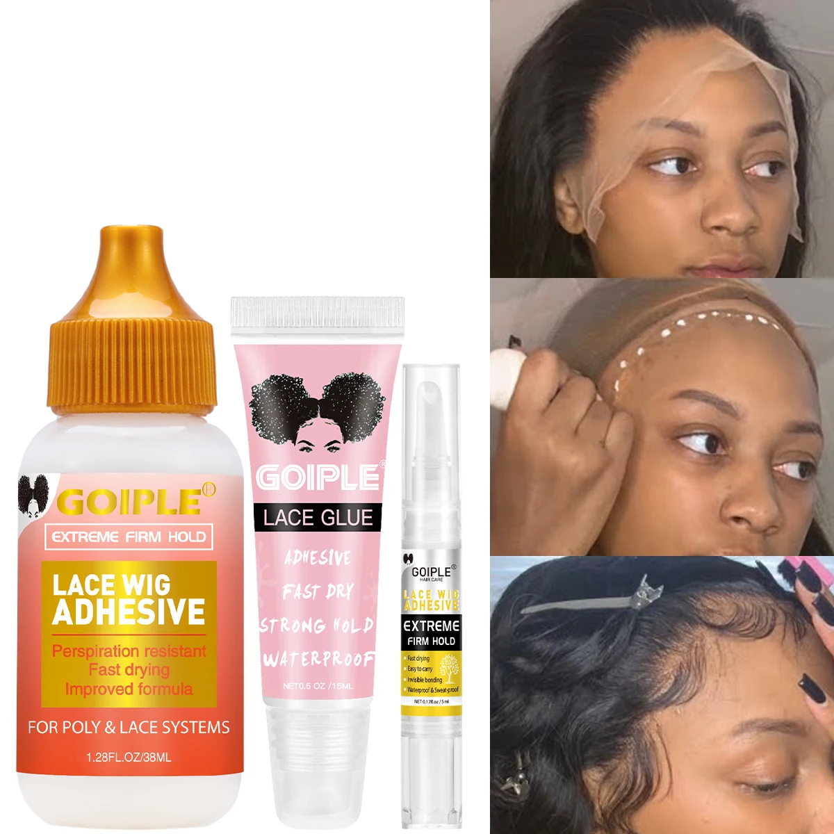 

Strong Hold Waterproof Wig Glue Lace Glue Pen Invisible Hair Replacement Glue Strong Hold Adhesive For Toupee Hairpiece Frontal