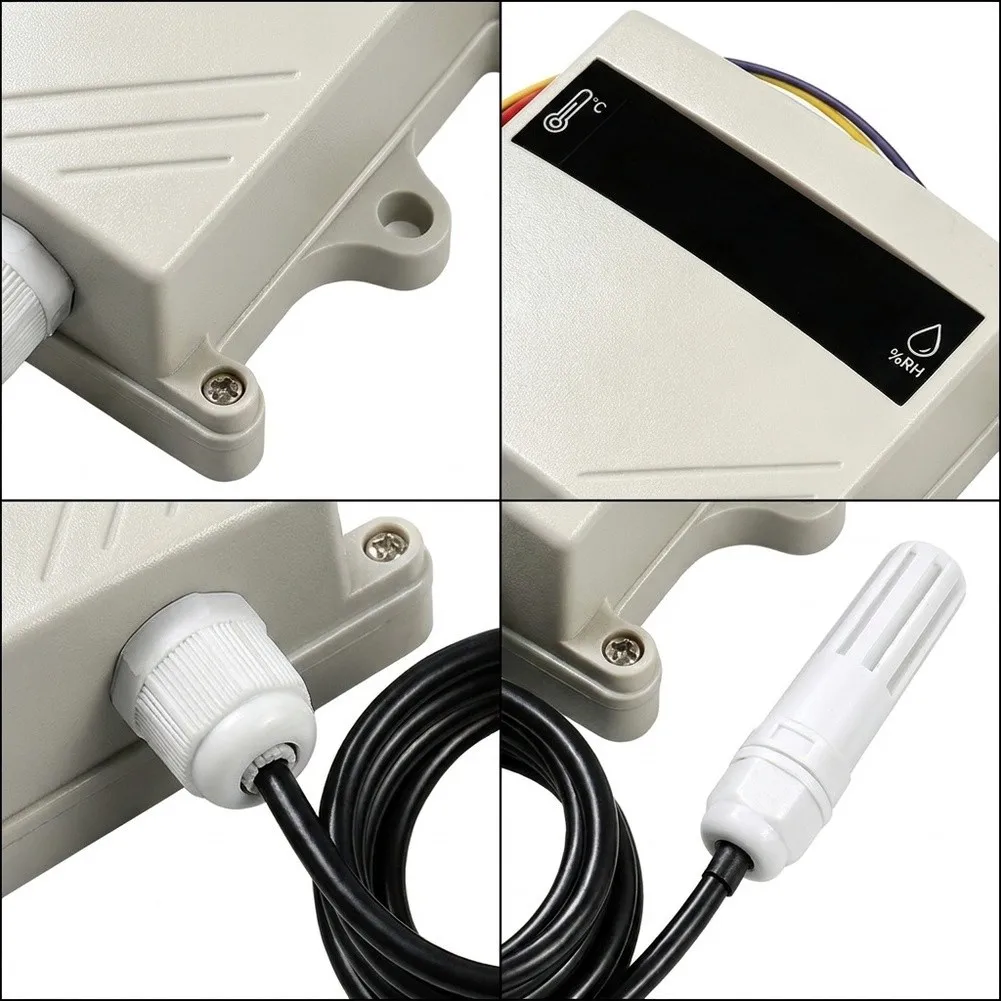 Industrial RS485 Temp Humidity Transmitter For Outdoor Waterproof Housing Reliable Performance For Aquaculture Monitoring