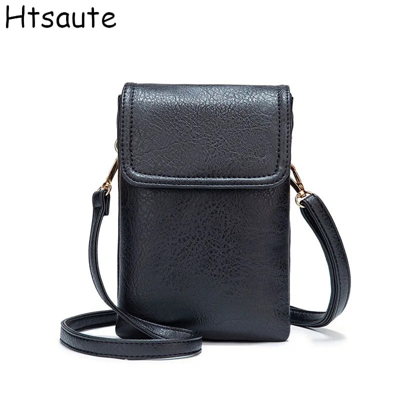 

PU leather phone bag women crossbody bags shoulder bag fashion phone holder zipper pocket bolsos mujer mini handbag
