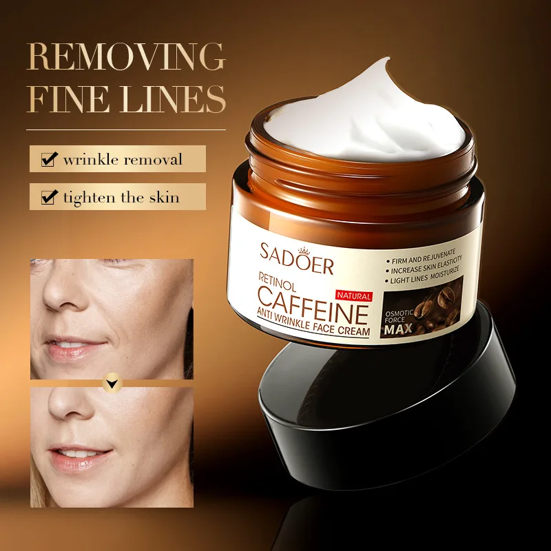 Retinol Caffeine Anti-Wrinkle Cream Anti-Wrinkle Reduction Fine Line Removal Yellowing Brightening Cream Skin Care Products