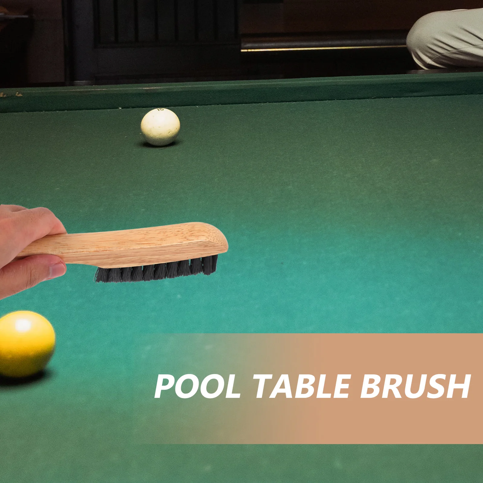 

Pool Table Cleaning Brush For Felt Billiard Table Sweeper Dust Removal Tool Lightweight Bristles Rails Cushions Maintenance Kit
