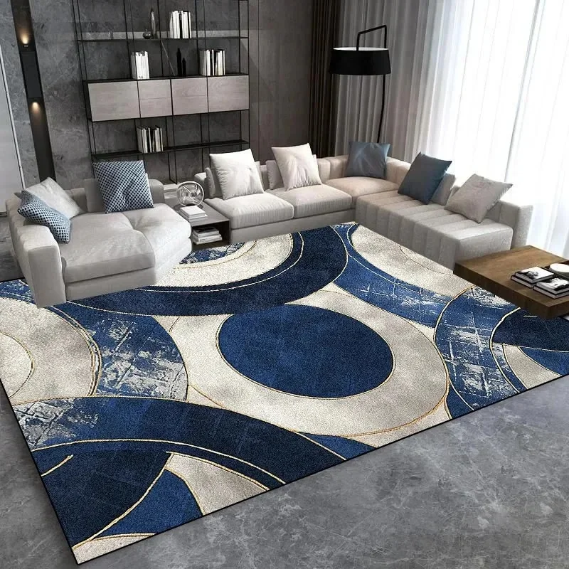 VIKAMA Non-Slip Large Area Rug, Light Luxury Washable Carpet, Soft Floor Mat for Living Room Bedroom Home Decor