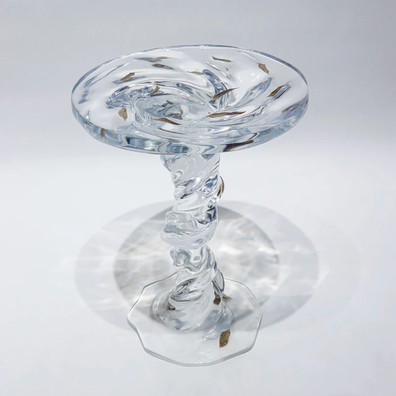 Transparent Crystal Coffee Table, Living Room Sofa Side Table, Nordic Home Decoration, Luxury Furniture, Epoxy Resin Tea Table