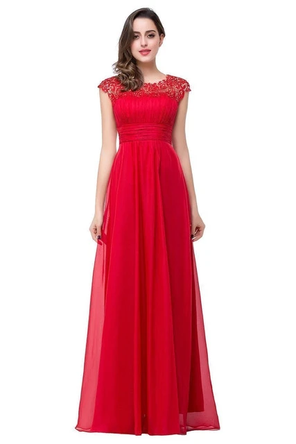 Simple Chiffon Lace Evening Dresses Long Sexy Backless Burgundy Red Navy Blue Formal Wedding Prom Party Gowns Robe De Soirée