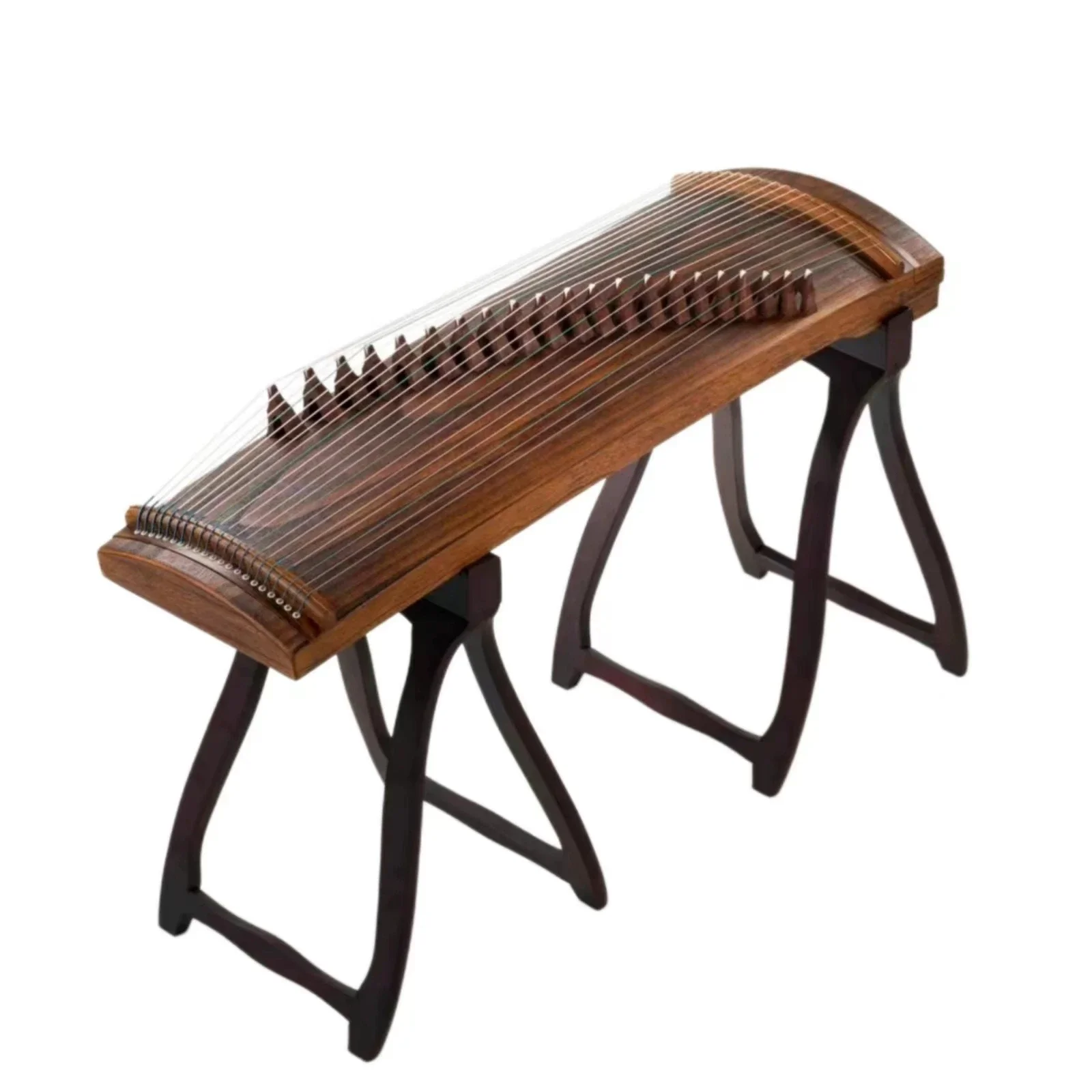 100 Cm Guzheng Chinese Zither Mini WaZheng Monolithic Solid-Body 21 Strings Digging Zither With Bag