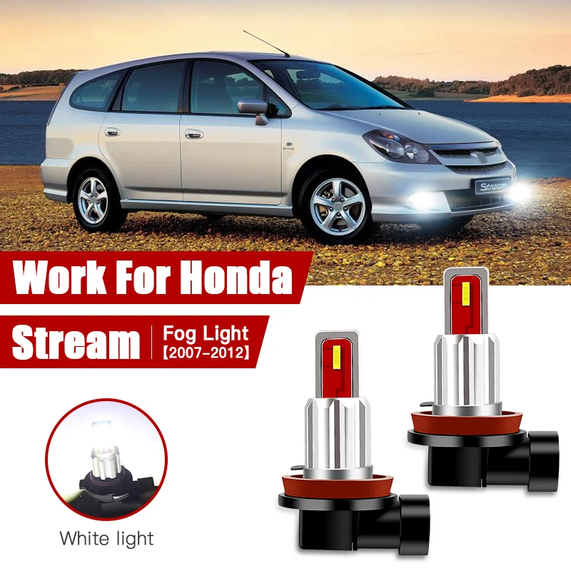 

2pcs Led Car Fog Lamp for Honda Stream 2007 2008 2009 2010 2011 2012 H11/H8 Front Fog Light Bulb Car Accessories Canbus 12V/35W