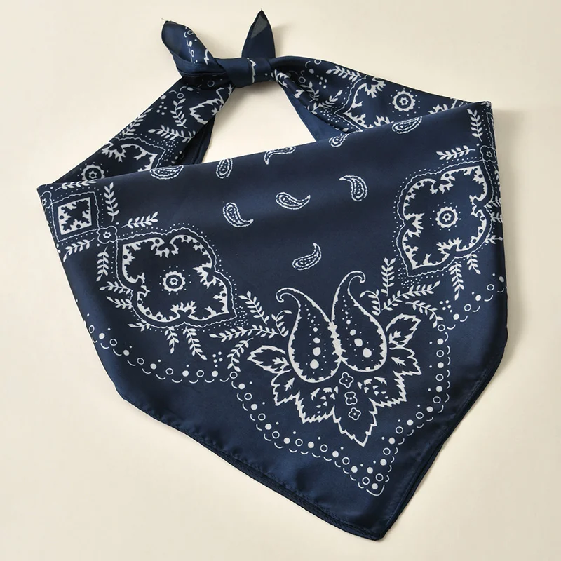 Image of 1 Stück 68*68cm Modisches Hip-Hop-Bandana Quadratischer Schal Cowboy Cashew Schwarz Paisley Stirnband mit Aufdruck für Frauen/Männer/Jungen/Mädchen