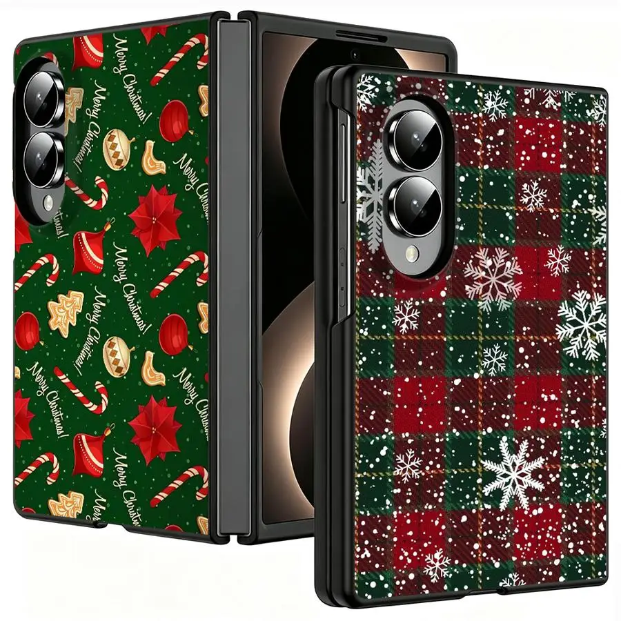 Christmas Tree Design Case for Samsung Galaxy ZFold Wide Z Fold 8 ZFold8 Z Fold8 Wide Luxury Phone Cover