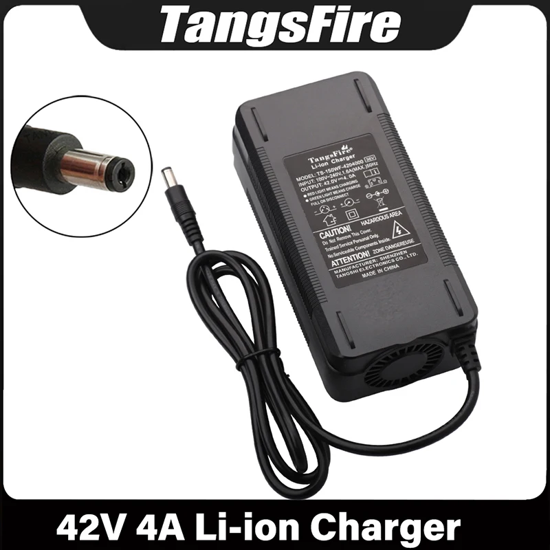 

42V 4A 18650 Li-ion Battery Charger 10Series For 36V Lithium Battery Pack Charger Selectable EU/US/AU/UK/KR High Quality Adapter