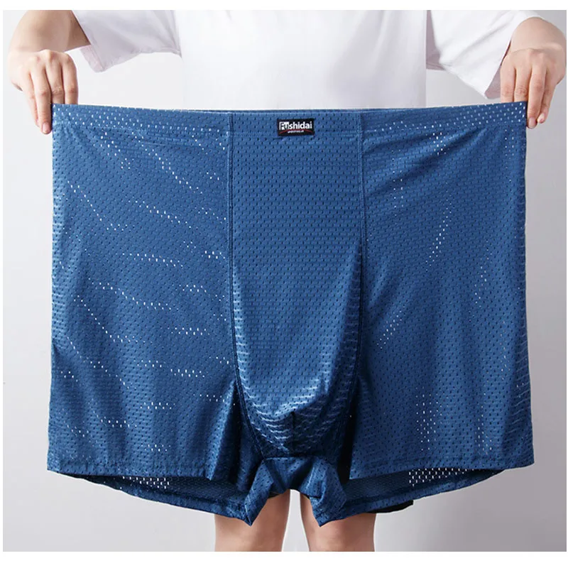 13XL-3XL Mesh Hole 4PCS Men Boxer Underwear Boxer Shorts Men Sex Underwear Man Underwear Light Soft Durable In Middle Breathable