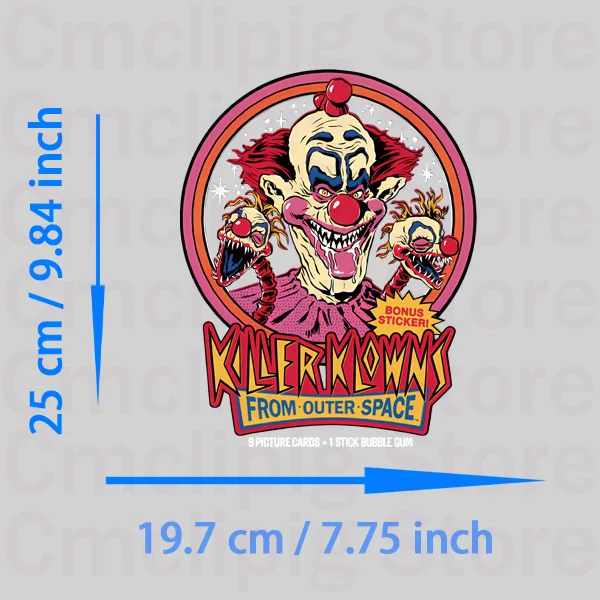 Funny KILLER KLOWNS Iron on patches DIY Sewing printing for clothes vinyl stickers stripes appliques