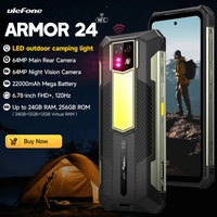 Ulefone Armor 24 22000mAh Battery,Rugged IP68/IP69K，Android 14,Up to 24GB RAM,256GB ROM ,64MP Night Camera , 6.78\