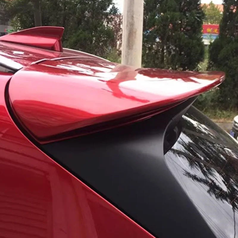 Platinum Steel Gray For Mazda CX-5/2017-2021 Rear Roof Spoiler Wing Accessories ABS Material Trunk Tail Lip Body Kit view 3