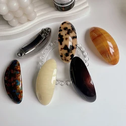 Korean Acetic Acid Hair Clip Hair Accessories Women's Spoon Clip Spring Clip Hair Clip Top Clip Simple Wholesale Headpiece