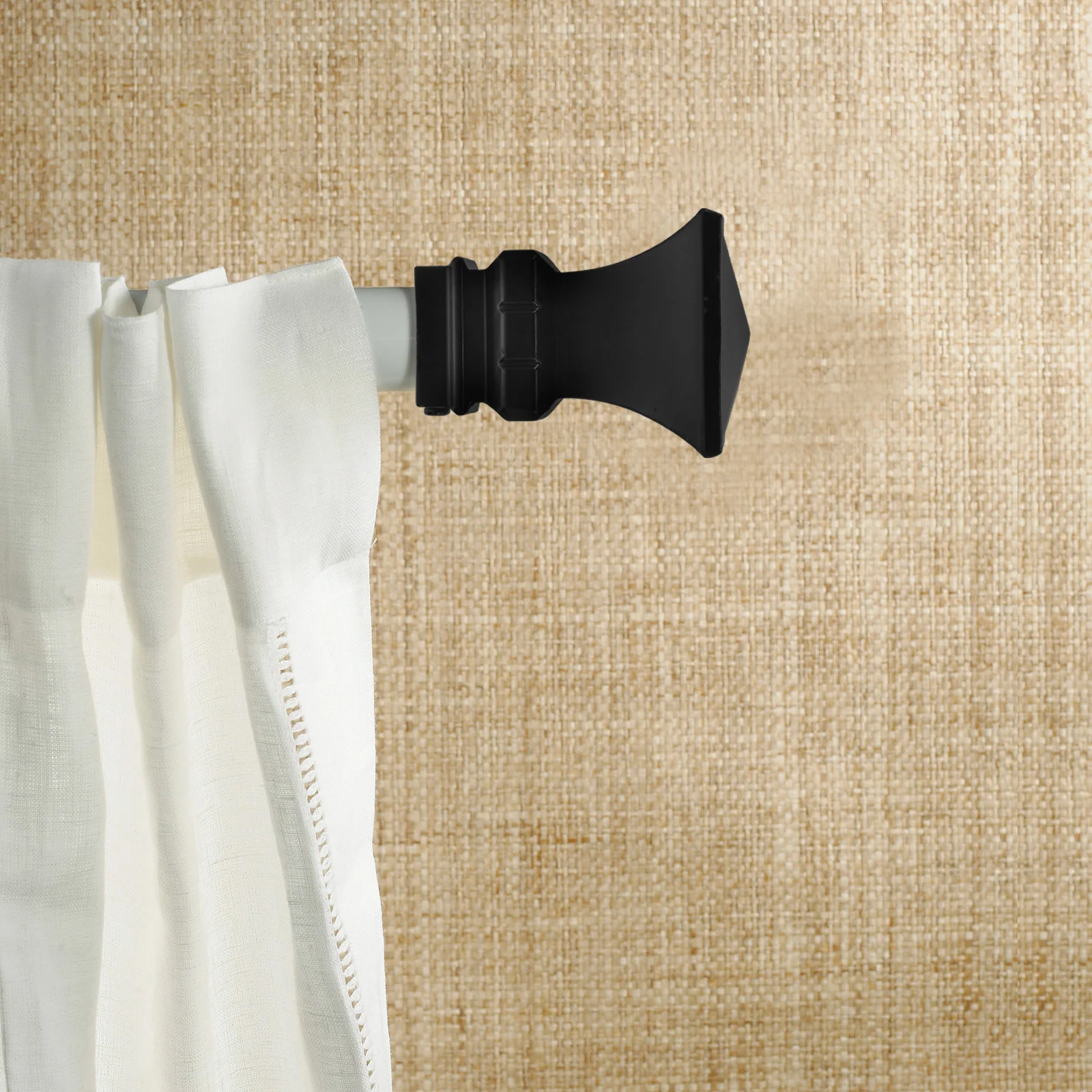 

2Pcs Curtain Rod Finials Modern Iron End Caps for Curtain Rods Stylish Decorative Finials for Home Interior Drape Finals