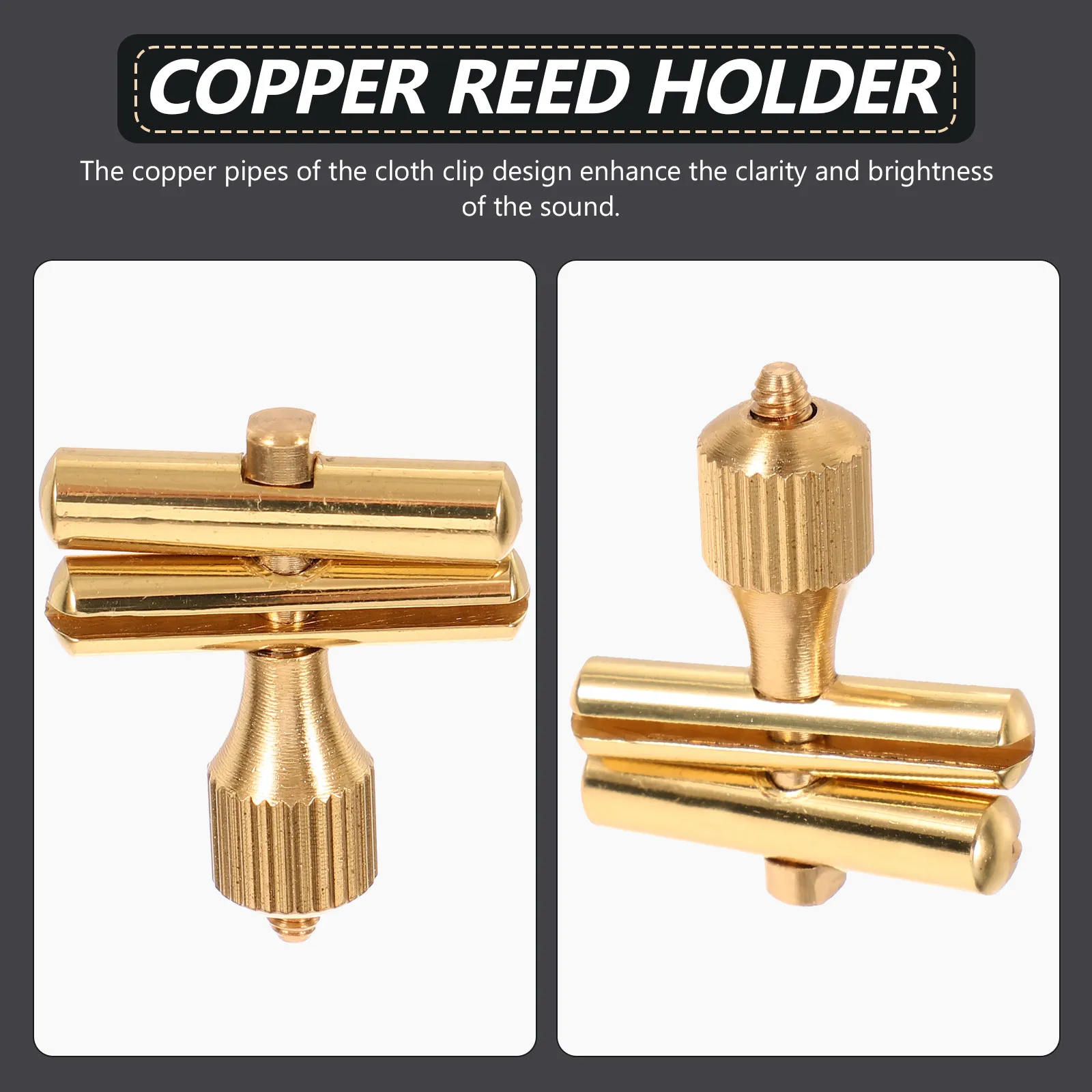 Copper Neck Tightening Screw for Saxophone Precision Fit Reed Holder Copper Rod Enhances Sound Clarity Bright Tone Sax Accessory