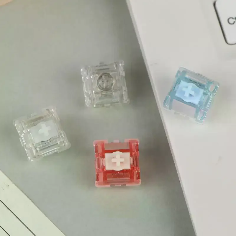 Novo Switch Magnético Linear UR Ice para Teclado Mecânico Magnético, Mola de 22mm, 35gf, 700Gs, RGB Transparente, Lubrificado de Fábrica