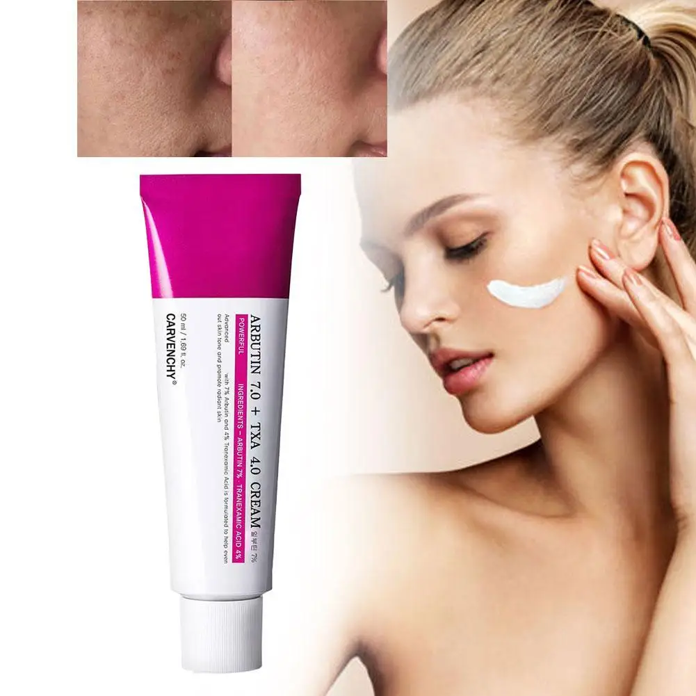

1pcs 50ml Arbutin Niacinamide Cream Lasting Moisturizing Shrink Pores Brighten Skin Tone Skin Facial Care