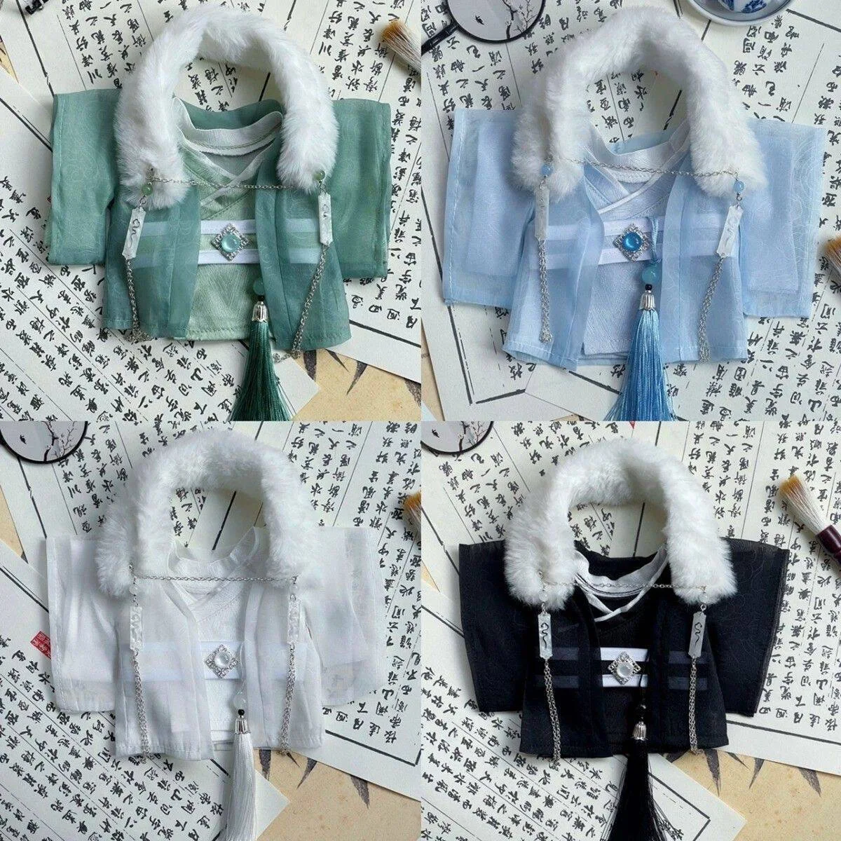 

Модная и милая нормальная часть тела 20 см, оригинальная одежда для косплея в древнем стиле, кукла Ханфу (без короны для волос)