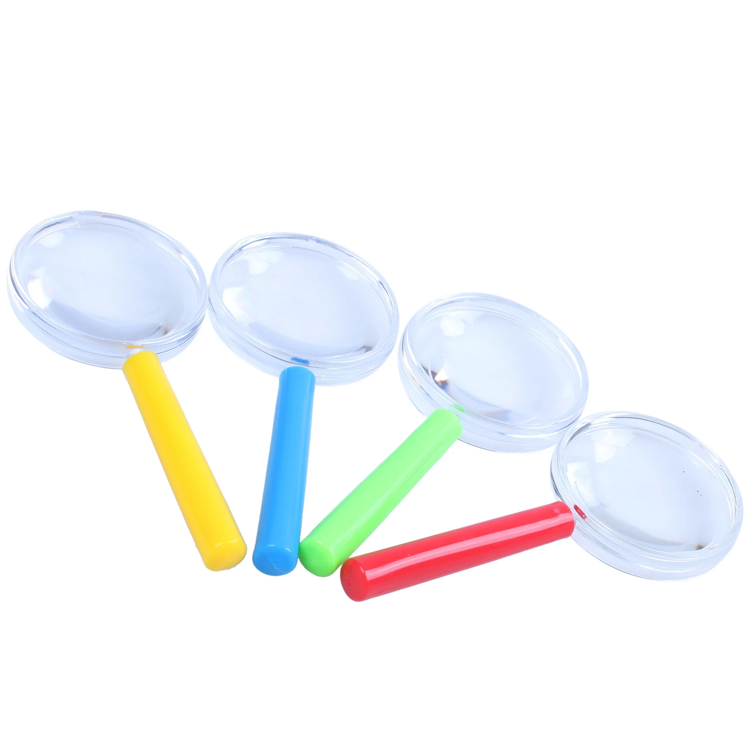 A72I 4Pcs plastic mini magnifying glass children's toys