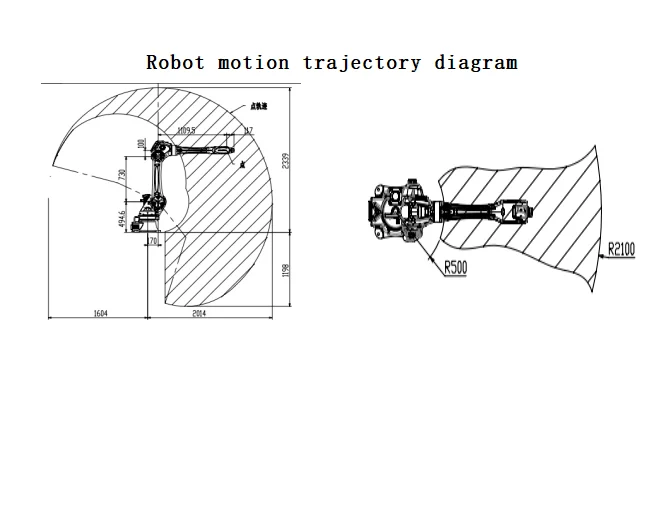 Six Axis Long Span General Purpose Robot BRTIRUS2110A Industrial Robot BORUNTE Robot Arm
