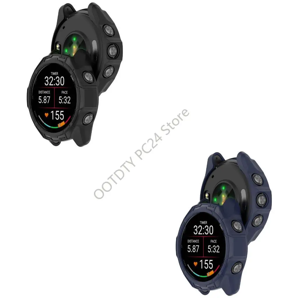 

H7BA Semi закрытый TPU Cover Cover Shockpereper Защита с выдолбленным дизайном устойчивой к царапинам оболочке для 570 42 мм 47