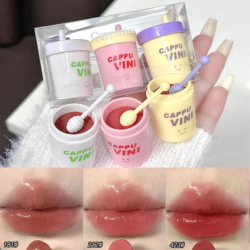 Teacup Colored Lip Balm Moisturizing Colored Lip Tint Long Lasting Anti-cracking Solid Color Lipstick Girls Lip Care Cosmetics