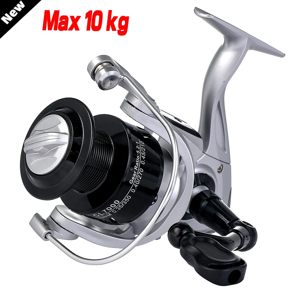 Ghotda cuscinetti a sfera 13BB mulinello da pesca 10 Max Drag mulinello da Spinning bobina di Nylon durevole bobina da pesca in acqua salata d'acqua dolce 2000-7000
