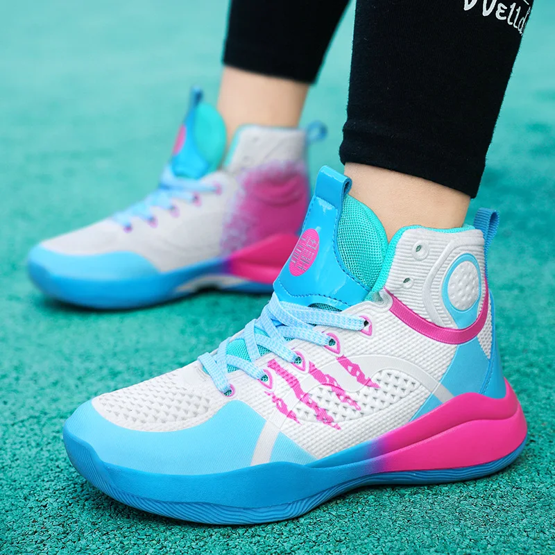 Chłopcy dla dzieci z motywem sportowym trampki dla dzieci buty do koszykówki antypoślizgowe Chaussure Enfant Running Fashion Girls Unisex na