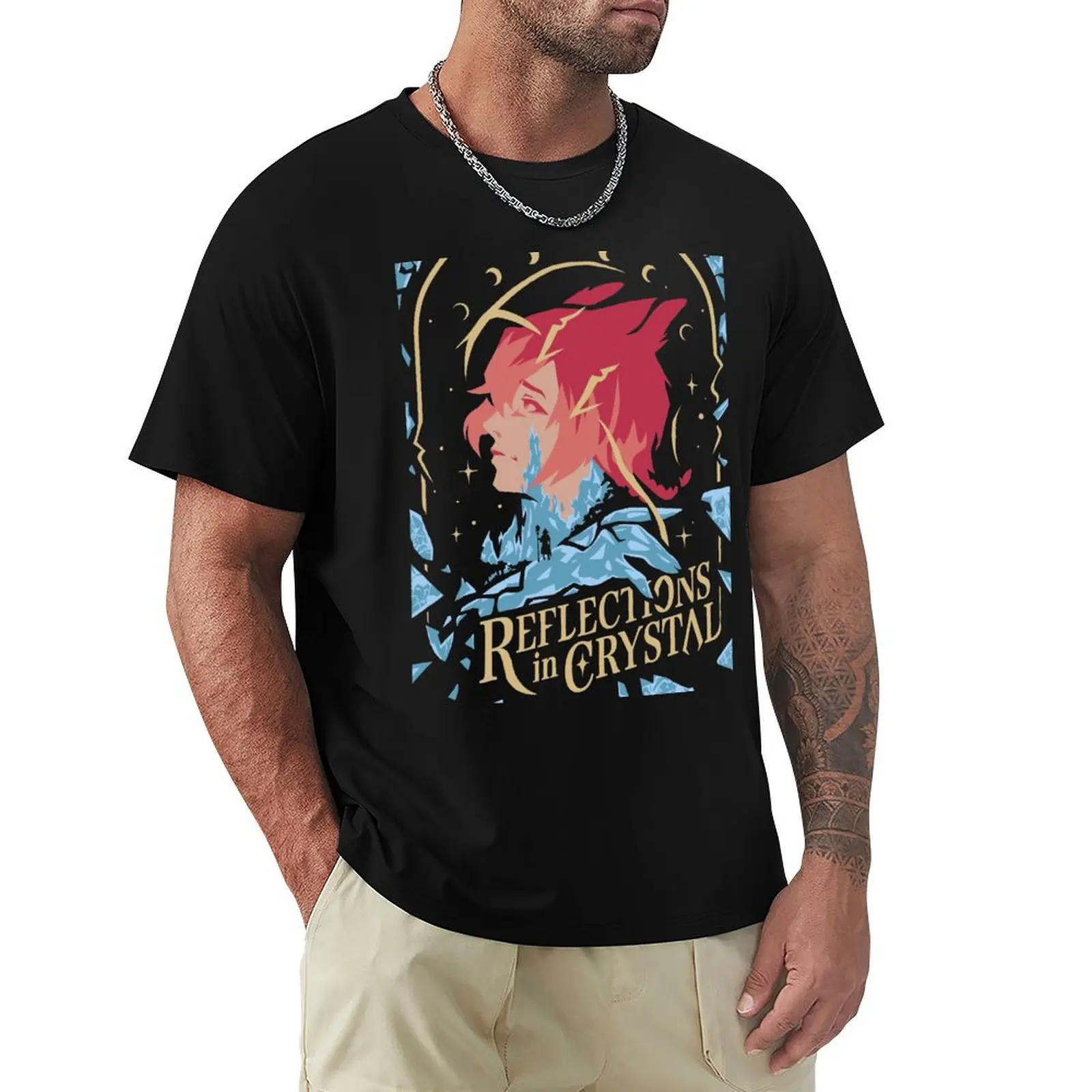 

Reflections in Crystal T-Shirt Big and Tall Basic Tee Shirt