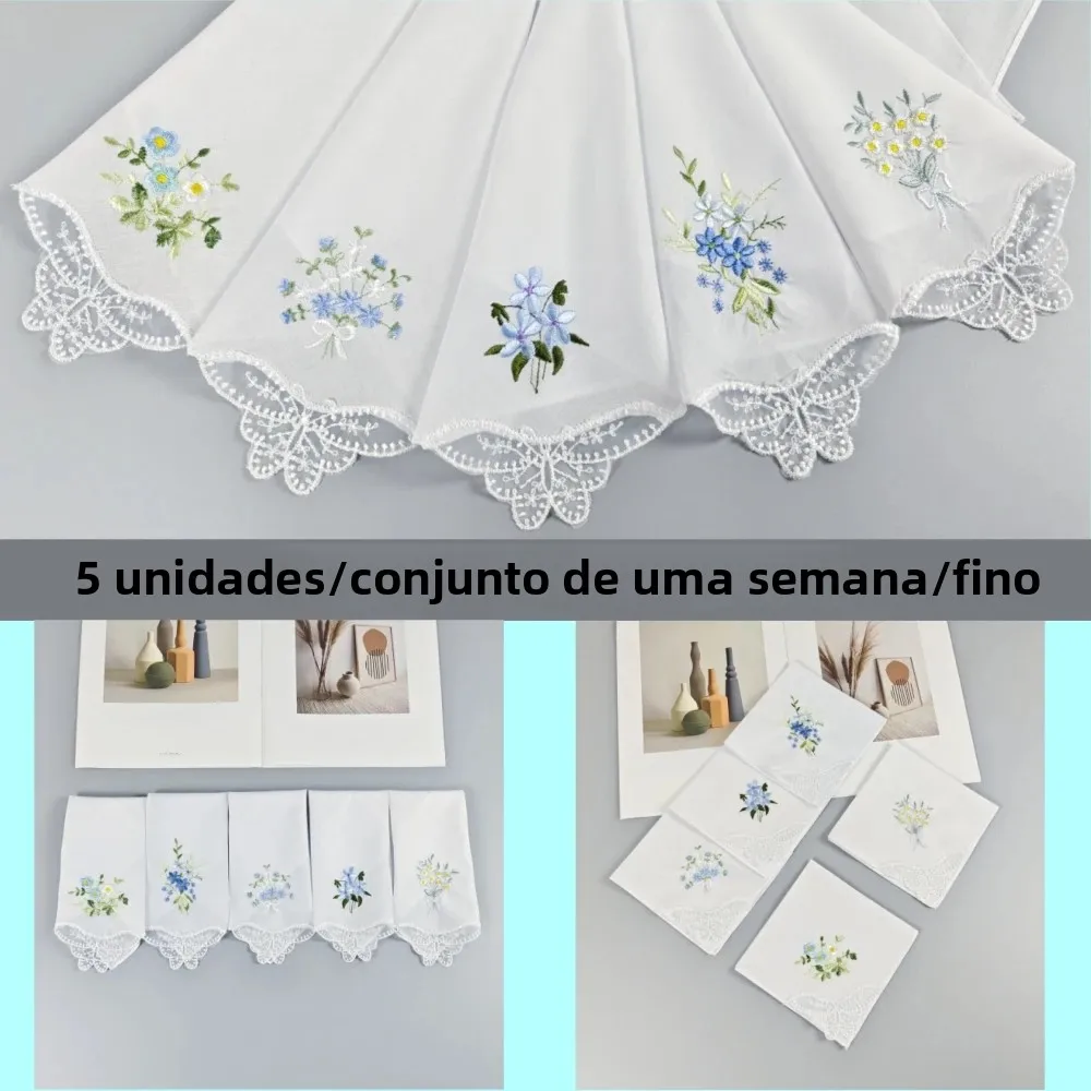 lenco-feminino-de-algodao-branco-bordado-11in-28cm-decoracao-para-casa-suprimentos-para-casamento-fino-5-pecas