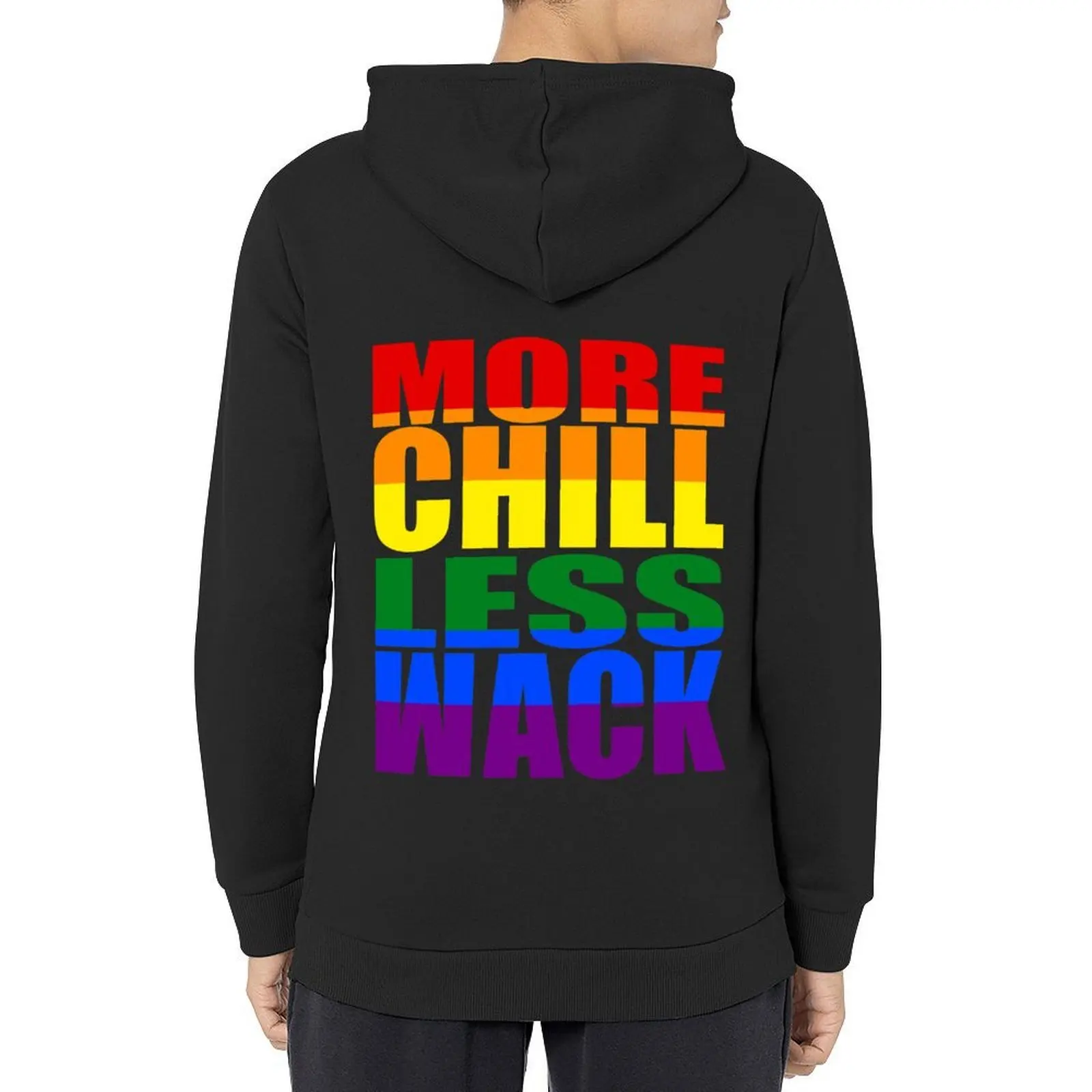 

More Chill Less Wack Hoodie graphic t shirts men men's autumn clothes korean clothes men clothes men's oversize hoodie