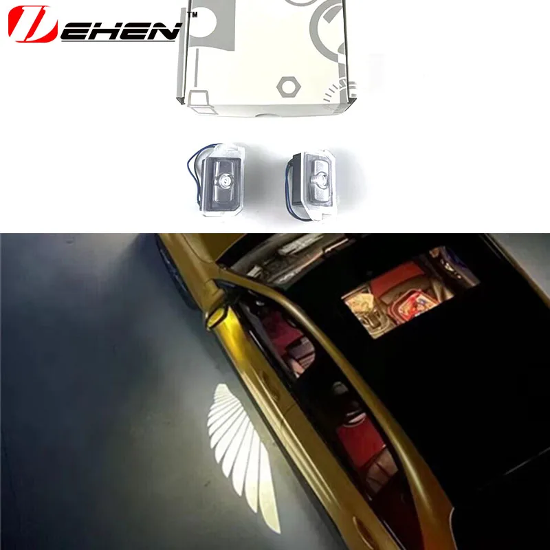 

Suitable for Mercedes-Benz C coupe E coupe C43 C63 E53 E63s GLC43 GT50 HD LED 2PCS rearview mirror floor light