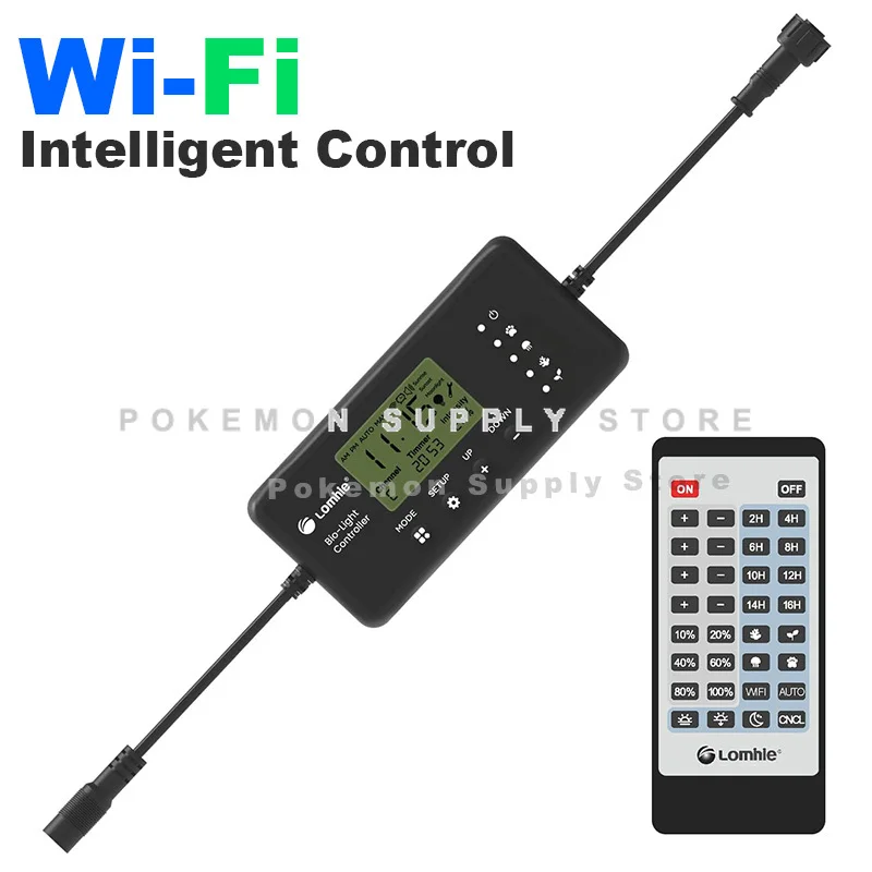 

Lomhieo Smart WiFi Aquarium Light Controller 24H Cycle Timer Sunrise Sunset Moonlight Auto Control