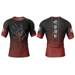 Men's Fitness Sports Fashion T-Shirt Jujutsu Kaisen Yuji Itadori Ryomen Sukuna Tattoo 3d Print Gym Oversized Men's T-Shirt Y2K