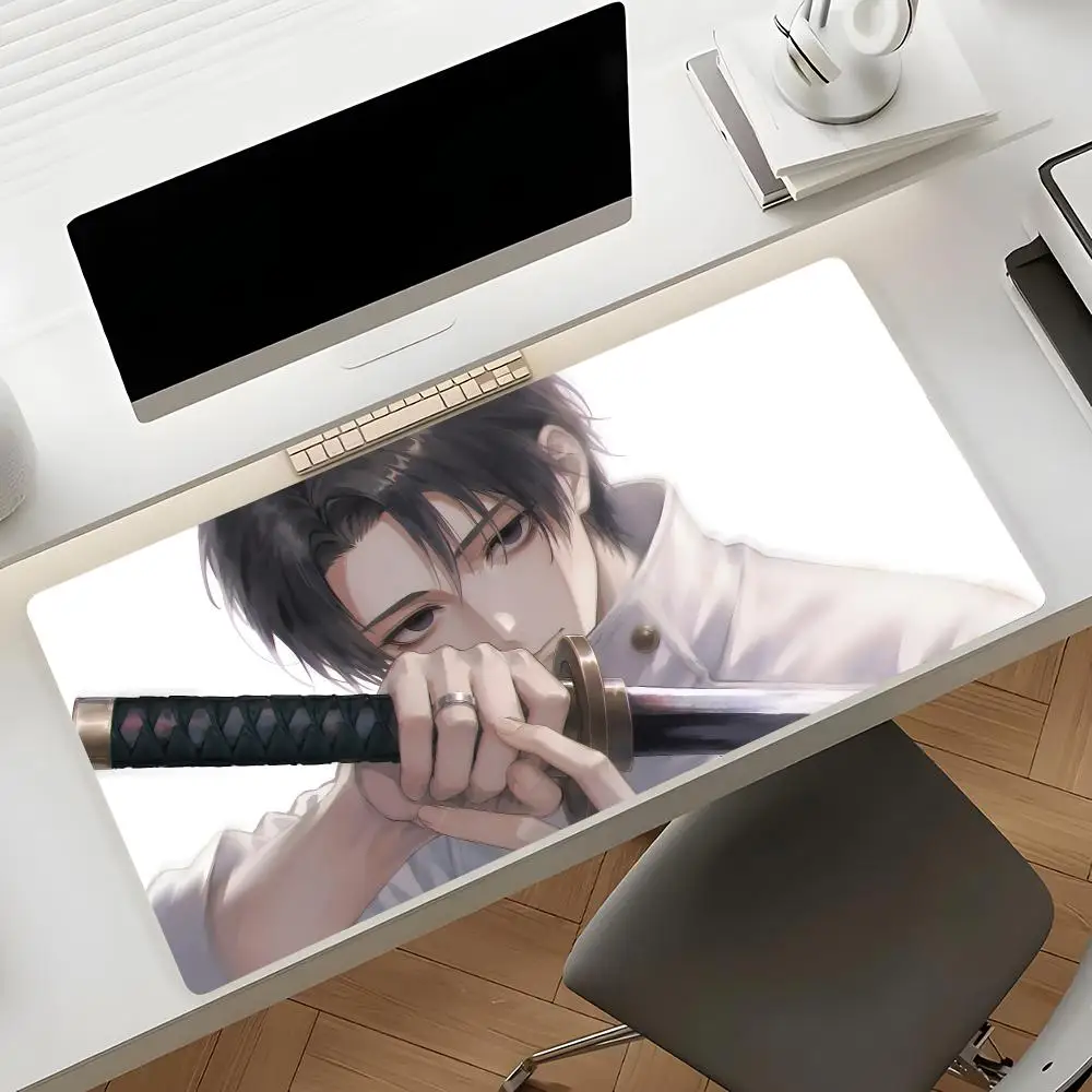 Dark action anime Jujutsu Kaisen Mouse Pad Waterproof Non-Slip Large Gaming Mat with Stitched Edge