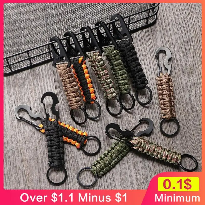 Multi-tool Outdoor Keychain Emergency Camping Survival Kit Keychain Lifesaving Kit Camping Equipment Seven-core Umbrella