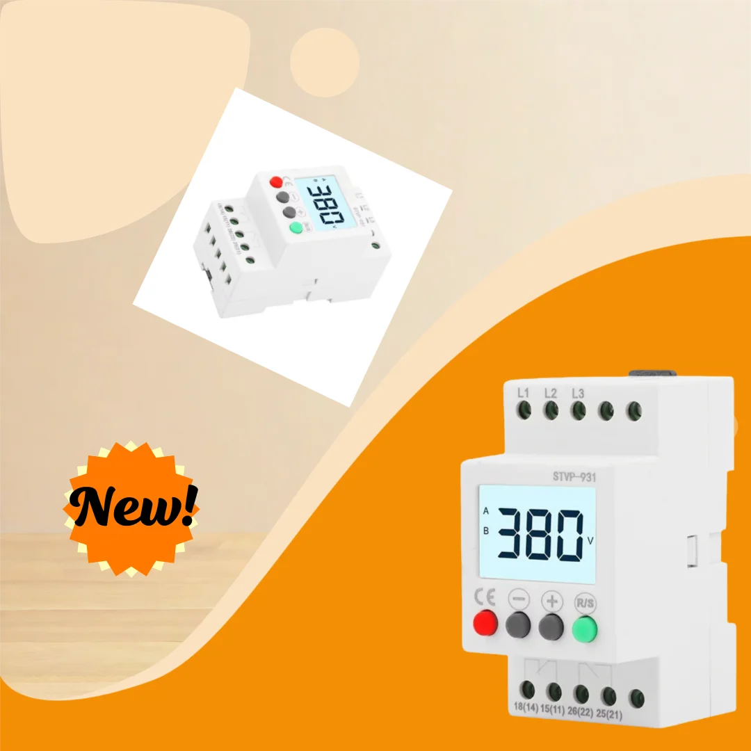 

STVP-931 Three-Phase Overvoltage And Undervoltage Protection Relay Breaker 380VAC Phase Sequence Protector for Electrical Safety