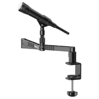 ULANZI LS26 Flat Microphone Arm Desk Clamp 360° Swivelling Folding (with Cable Channel) for Media Recording