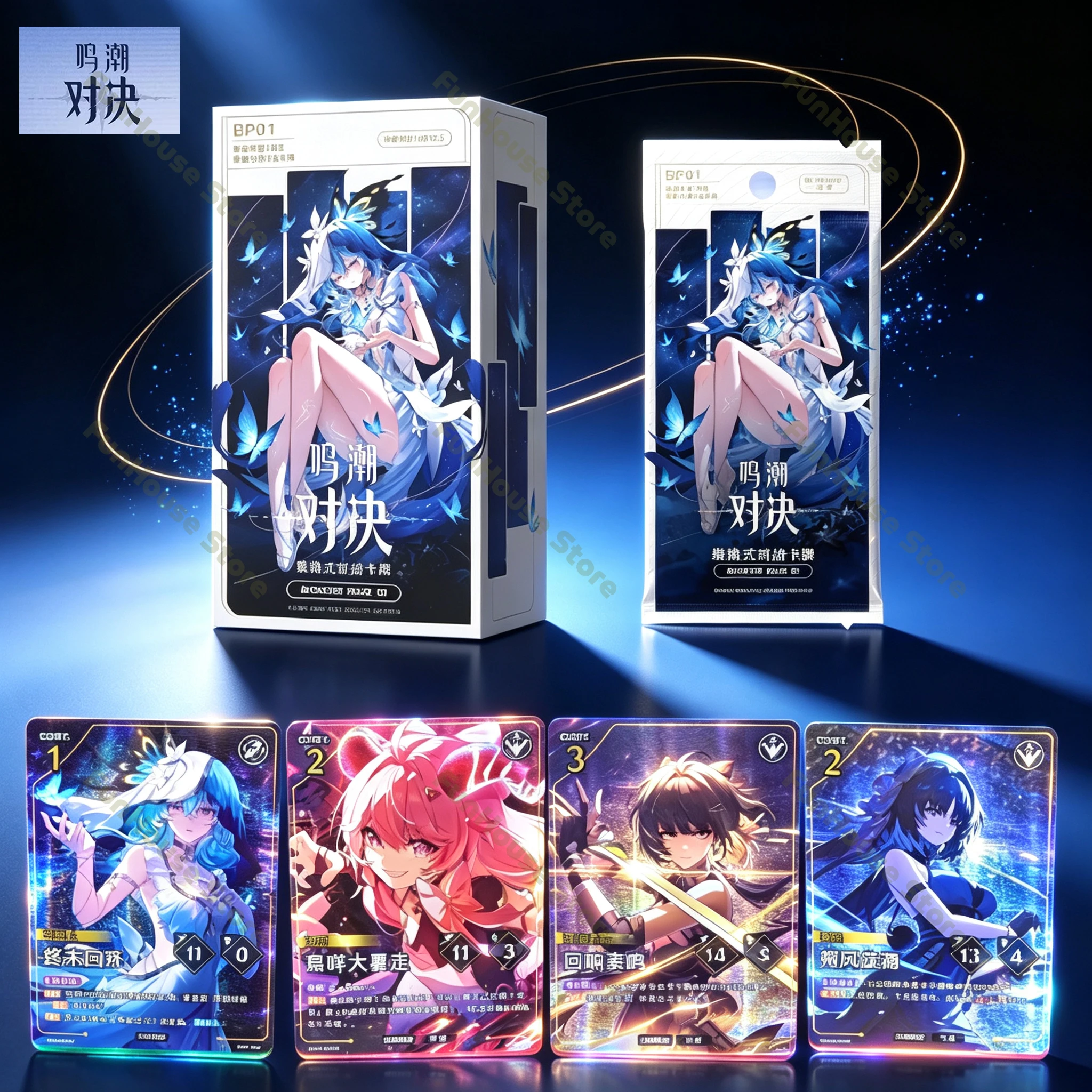 New Sealed Wuthering Waves Duel Vol.1 Trading Card Booster Pack, Collectible TCG Card Set, Anime Game Collectible Gift for Card
