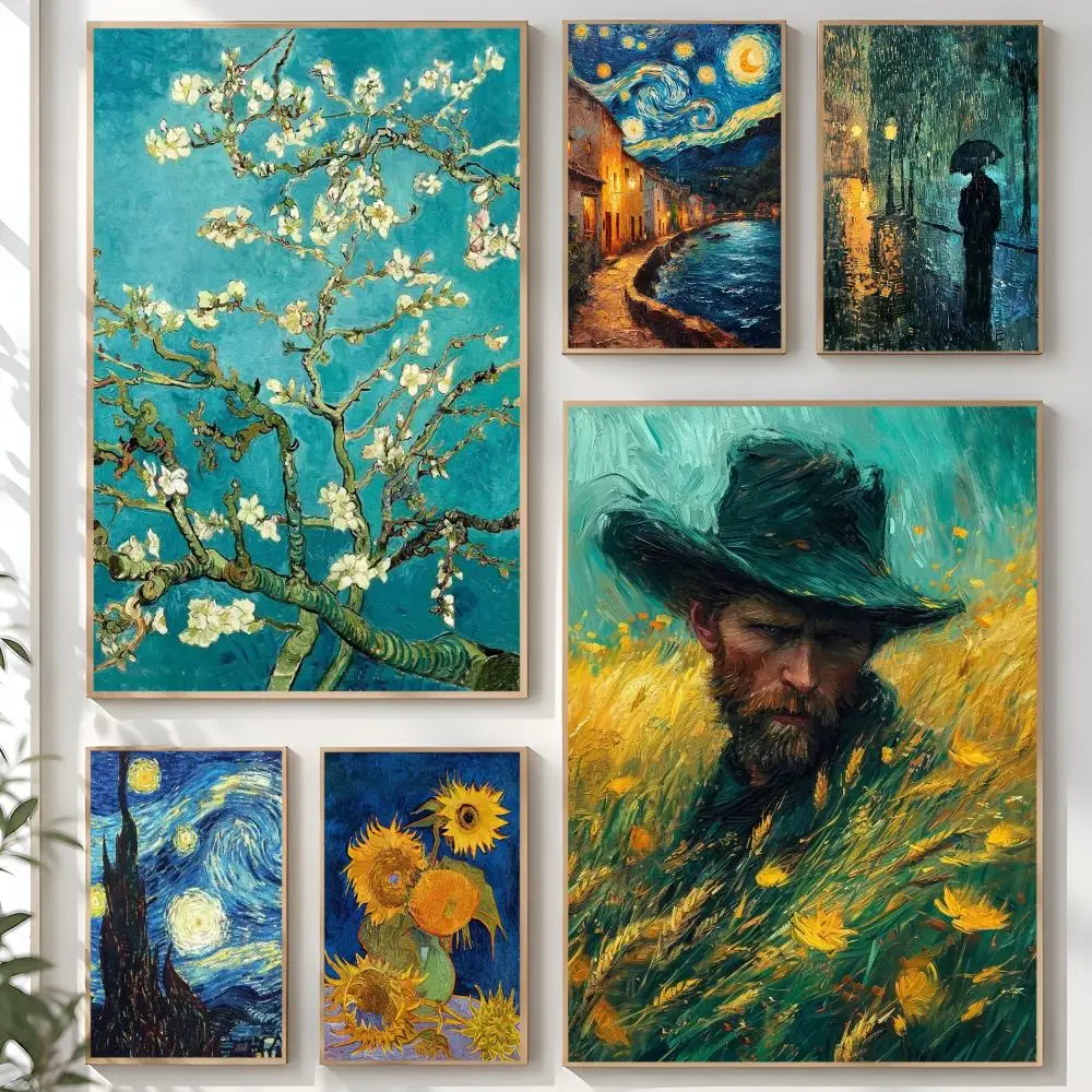 Vincent Van Gogh Writings Poster Creative Room Art For Dorm Bedroom Study Apartment Home Gift