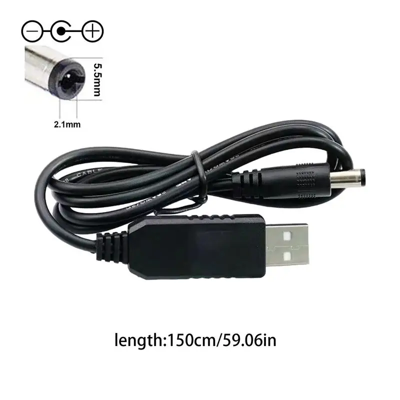 Power Boost Line DC 5V to DC 9V / 12V Step UP Moduł USB Konwerter Adapter Router Kabel 2.1x5.5mm Wtyczka
