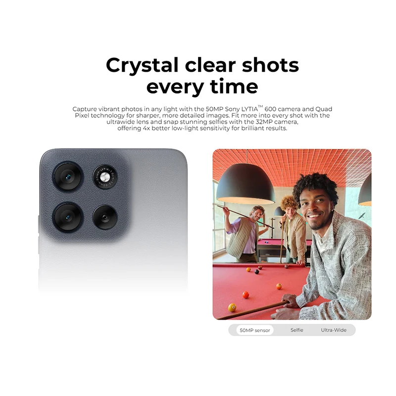 شاشة موتورولا موتو G56 6.72 بوصة كاملة 5200 مللي أمبير في الساعة أندرويد 15 50 ميجابكسل 30 وات NFC الإصدار العالمي 100% جديد