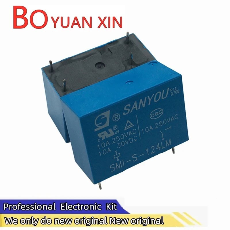 5pcs New original SMI-S-124LM SANYOU relays replace SMI-24VDC-SL-A HRMH-S-DC24V-A Small power relay