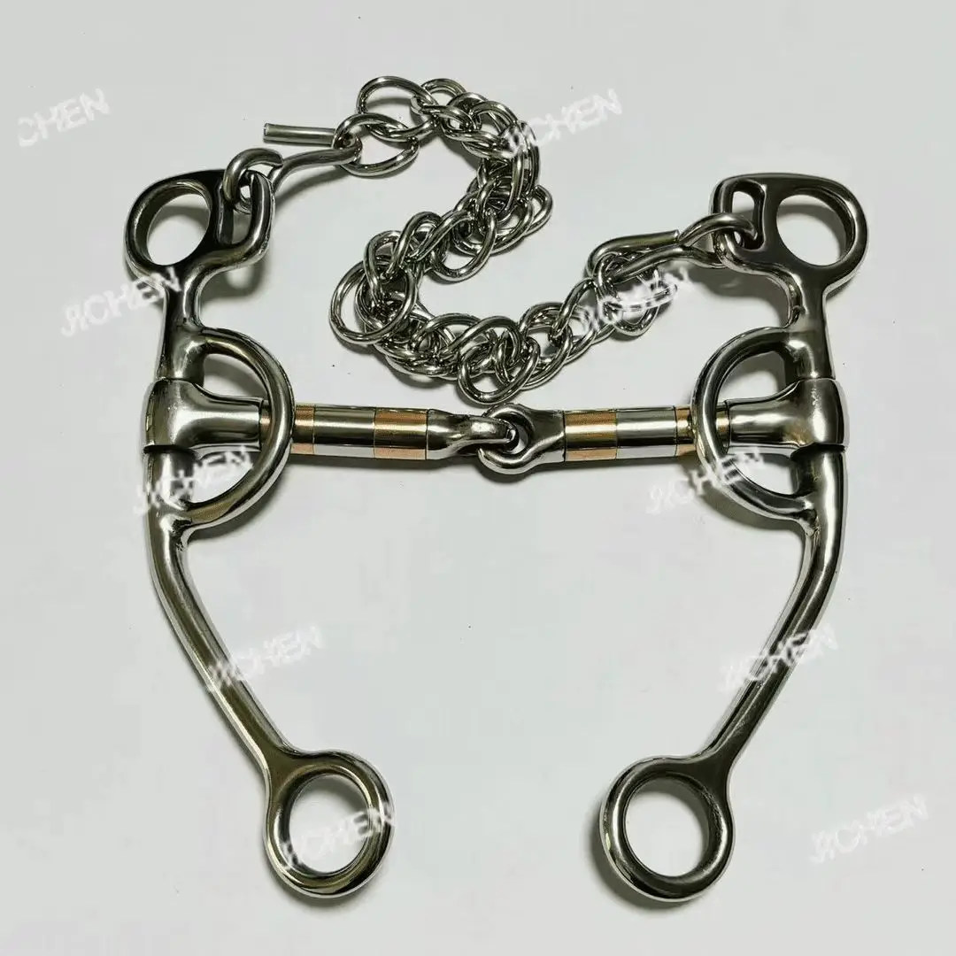

Stainless Steel Horse Mouth Rotary Bit Horse Mouth Threaded Hand Polished Equestrian Supplies