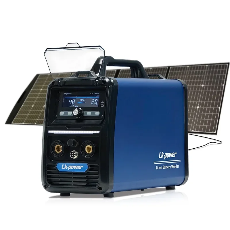 

High Efficient built in battery MMA IGBT Inverter Arc 160A Solar Welding Machine 18kg