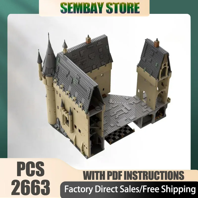Moc اللبنات المدرسية السحرية وحدات نموذج التكنولوجيا الفيلم نموذج الطوب لتقوم بها بنفسك تجميع اللعب البناء عطلة مجموعة الهدايا
