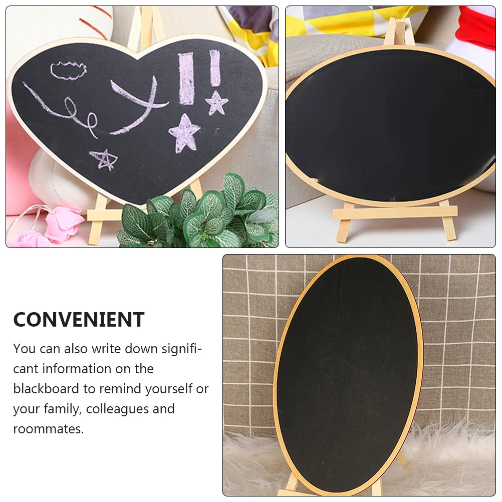 

2Pcs St Blackboards Wooden Craft for Coffee Store Drink Signs Kids Activities Message Boards Advertising Tablet