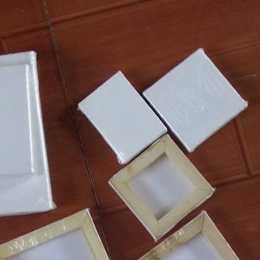 

5 Pcs Mini Canvas Frame Painting Small Wooden Tiny Canvases Multipurpose Frames Cloth Oil Creative