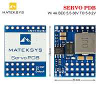 MATEKSYS SVPDB-8S SERVO PDB with 4A BEC 5.5-36V TO 5-8.2V Power Distribution Board for RC FPV Airplane Fixed-Wing Servo Parts